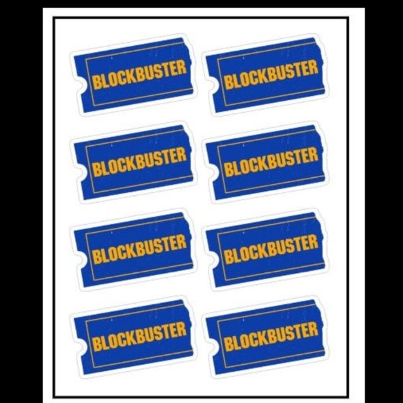 BLOCKBUSTER LAMINATED VINYL STICKERS #1647 - Picture 1 of 1
